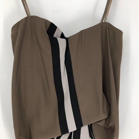 BCBGMaxAzria Runway Fall  2010 Handkerchief Strapless Light Fati Dress size 0 - Picture 5 of 16